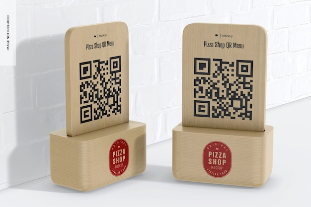 Pizza Shop QR Menüs Mockup