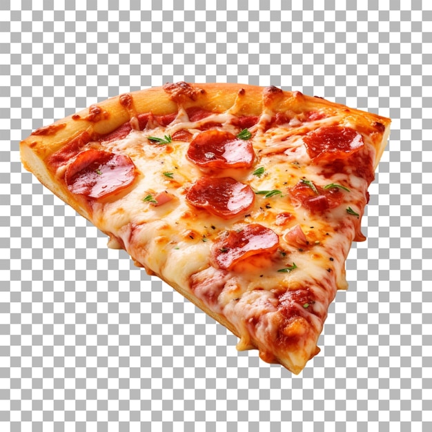 PSD pizza sobre un fondo transparente