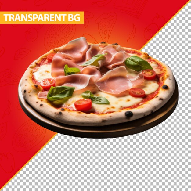 PSD pizza de varios sabores png transparente