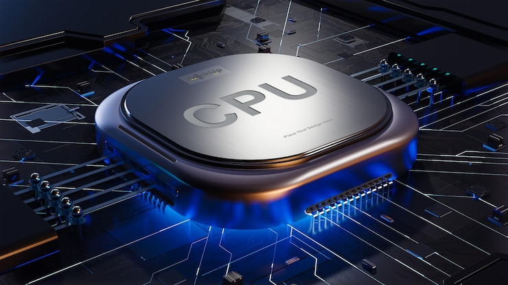 PSD placa de circuito abstracta. espacio en procesador o cpu se puede usar entrada de texto o banner.
