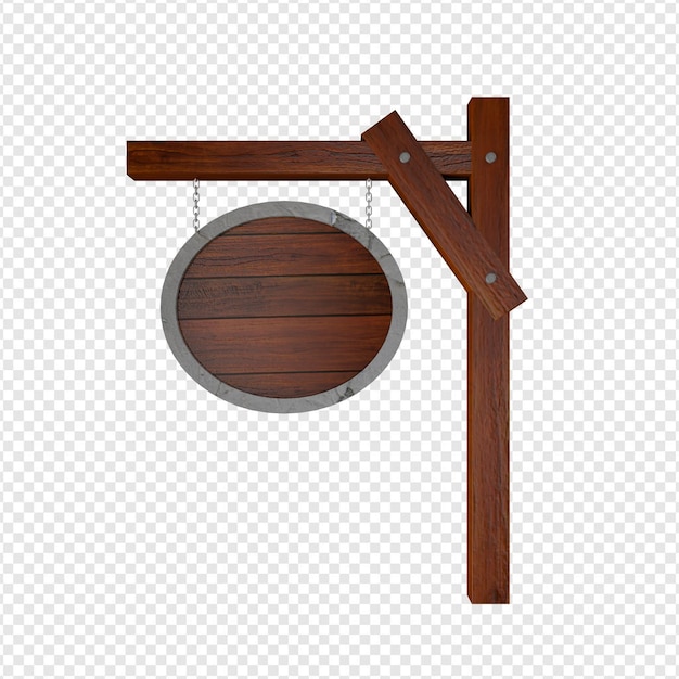 Placa colgante de madera