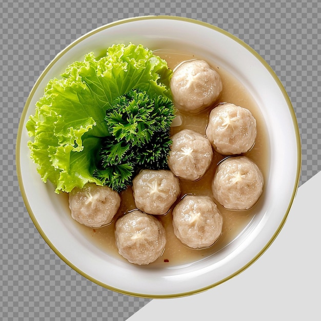 PSD placa de bakso png isolada em fundo transparente