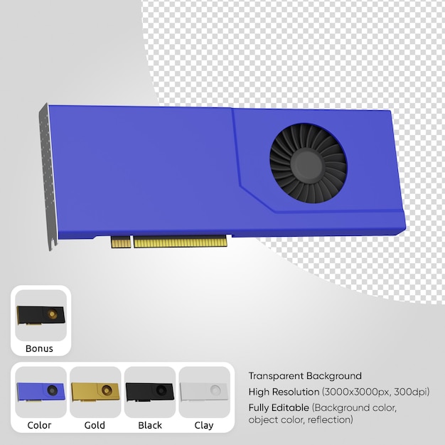 Placa de gpu 3d