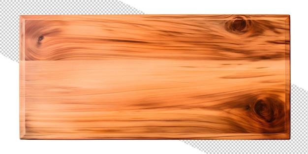 PSD placa de madeira com fundo transparente png