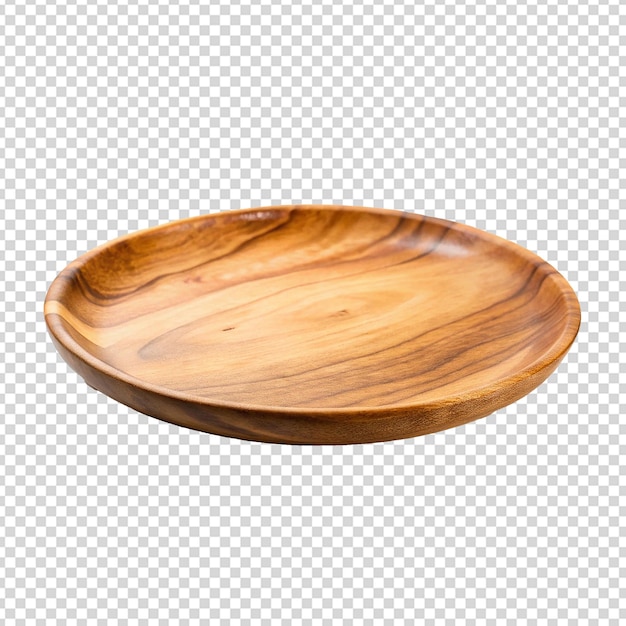 Placa de madera png aislada sobre un fondo transparente