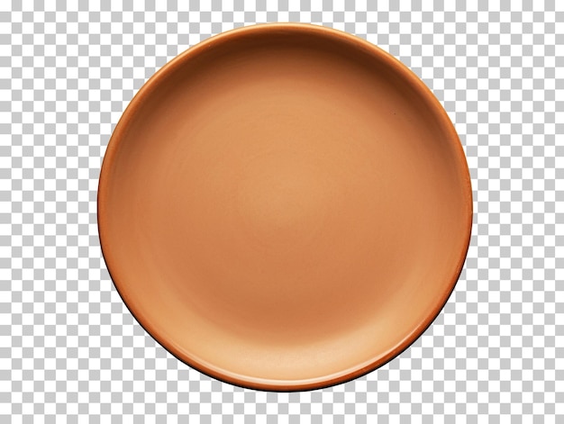 Placa marrom isolada na vista superior de fundo transparente png psd