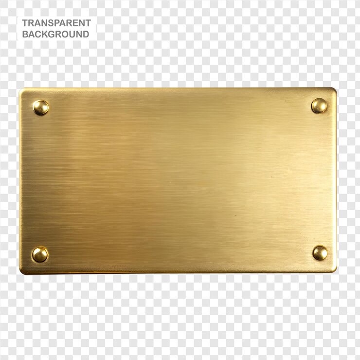 PSD placa metálica rectangular duradera un componente industrial versátil