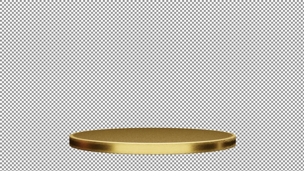 una placa de oro con un fondo blanco