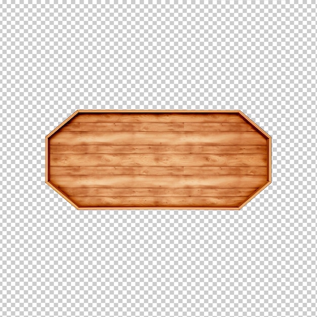 PSD placa de tablero de madera sin fondo png