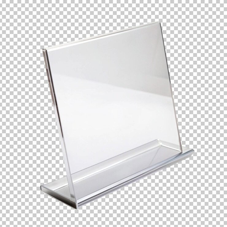 PSD placa de vidrio acrílico decorativo para exhibiciones