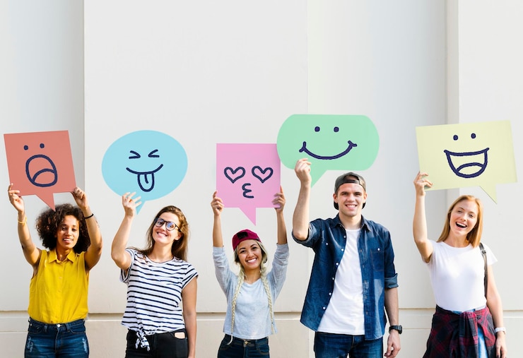PSD placard thought bubbles mockup editable design psd