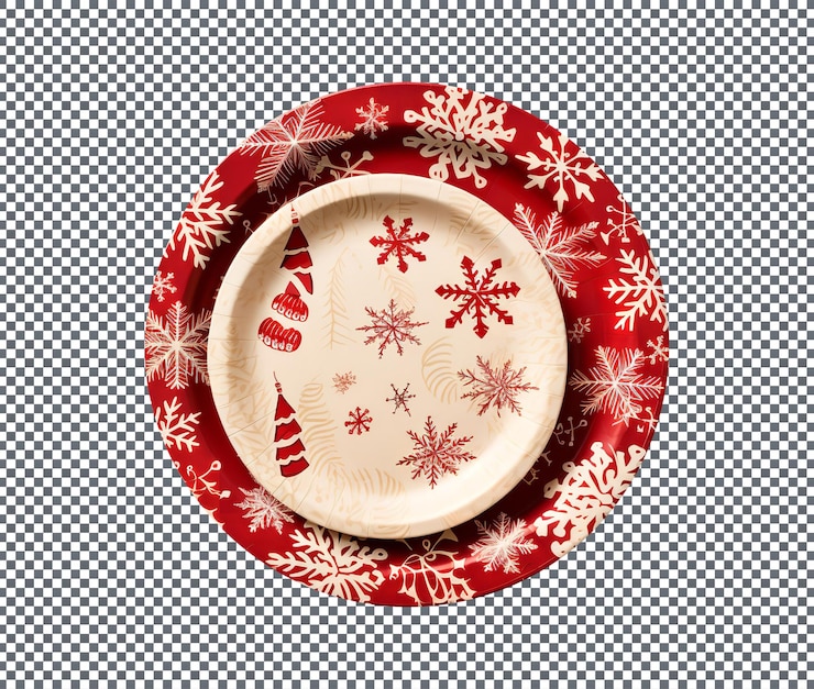 PSD placas decoradas con navidad aisladas sobre un fondo transparente