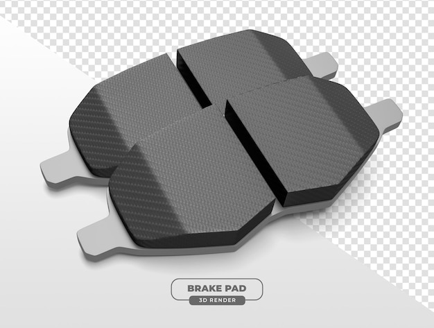 Placas de freno realistas renderizadas en 3D para aplicaciones automotrizes con fondo transparente