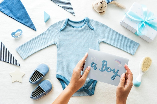 Placement plat de la douche pour bébé