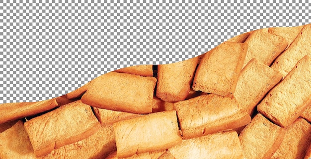 plain rusk toast_isolated_on_background psd
