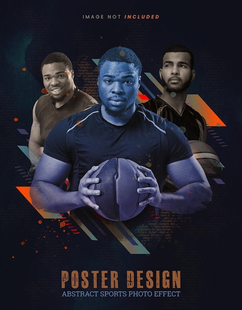 Plakat für ein rugby-team, das plakatdesign sagt.