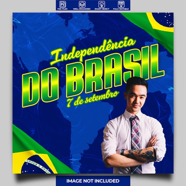 Plakatdesign zum Unabhängigkeitstag Brasiliens