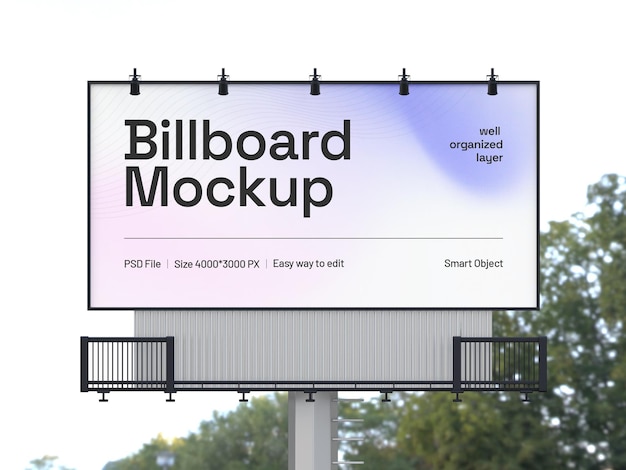 Plakatmodell für Straßenwerbung