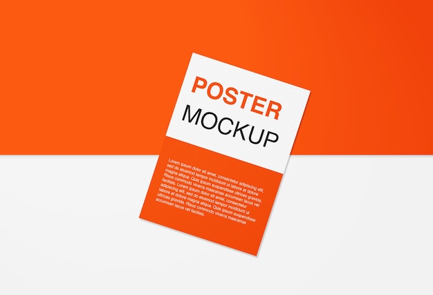 Plakatmodell isoliert