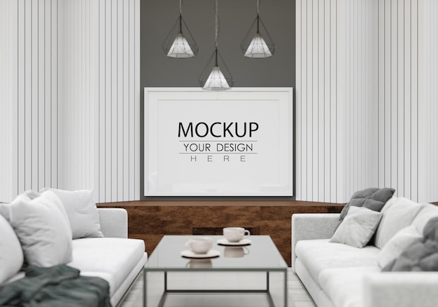 Plakatrahmenmodell im Wohnzimmer