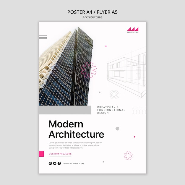 Plakatvorlage für Architekturprojekte