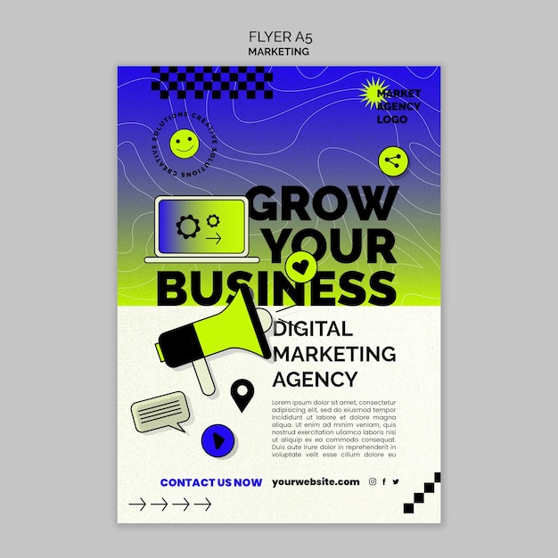 Plakatvorlage für Marketingstrategien