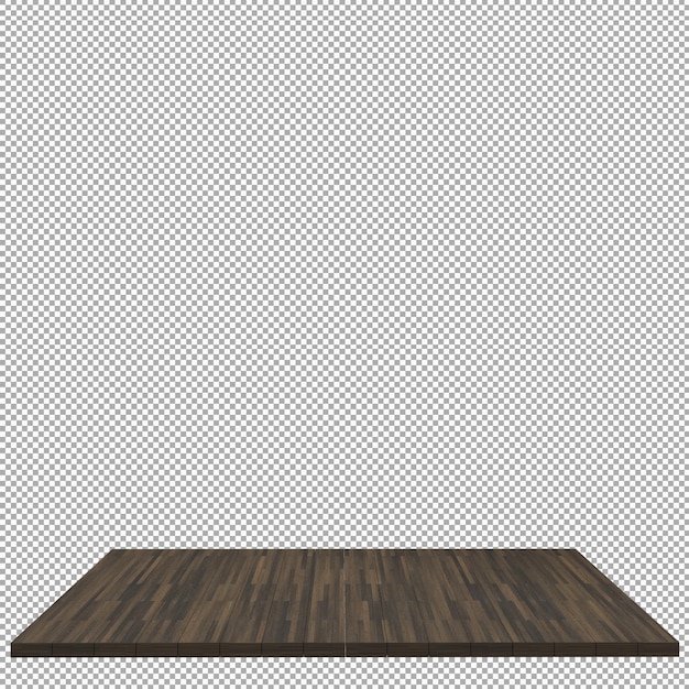 Planche De Bois Rendu 3d Isolé