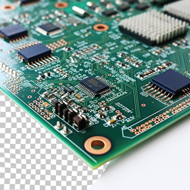 PSD planche électronique à circuits imprimés sur table transparente