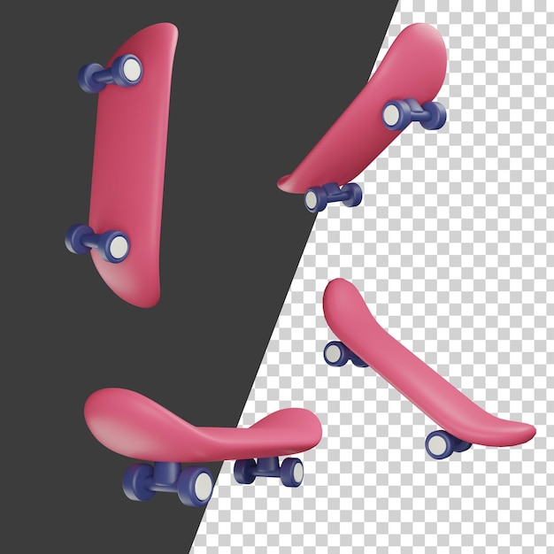 Planche à Roulettes 3d