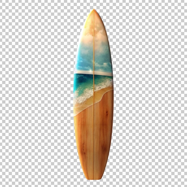 PSD une planche de surf colorée