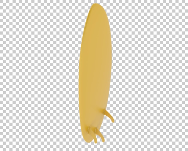 Planche De Surf Sur Fond Transparent Illustration De Rendu 3d