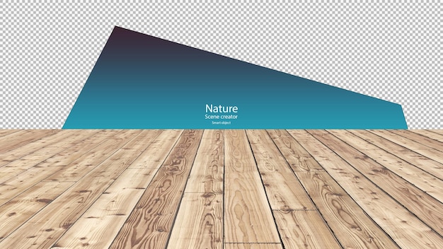 Plancher De Bois Pour Un Tracé De Détourage De Présentation