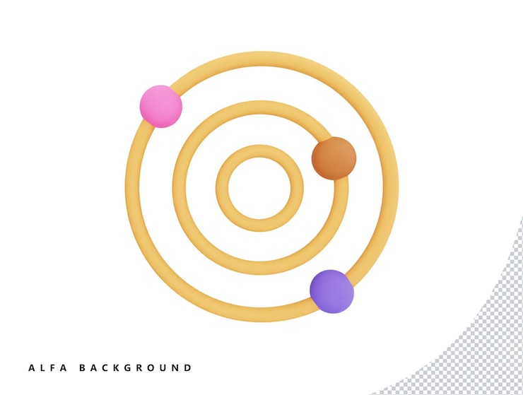 PSD planeta con anillo alrededor. saturno, júpiter, urano, neptuno con icono de vector 3d estilo minimalista de dibujos animados