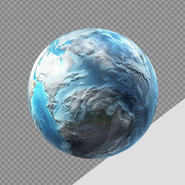 Planeta terra png isolado em fundo transparente