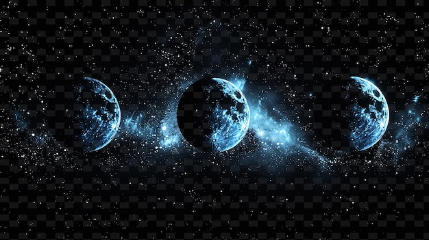 Planeta tierra en el espacio con estrellas en un fondo negro