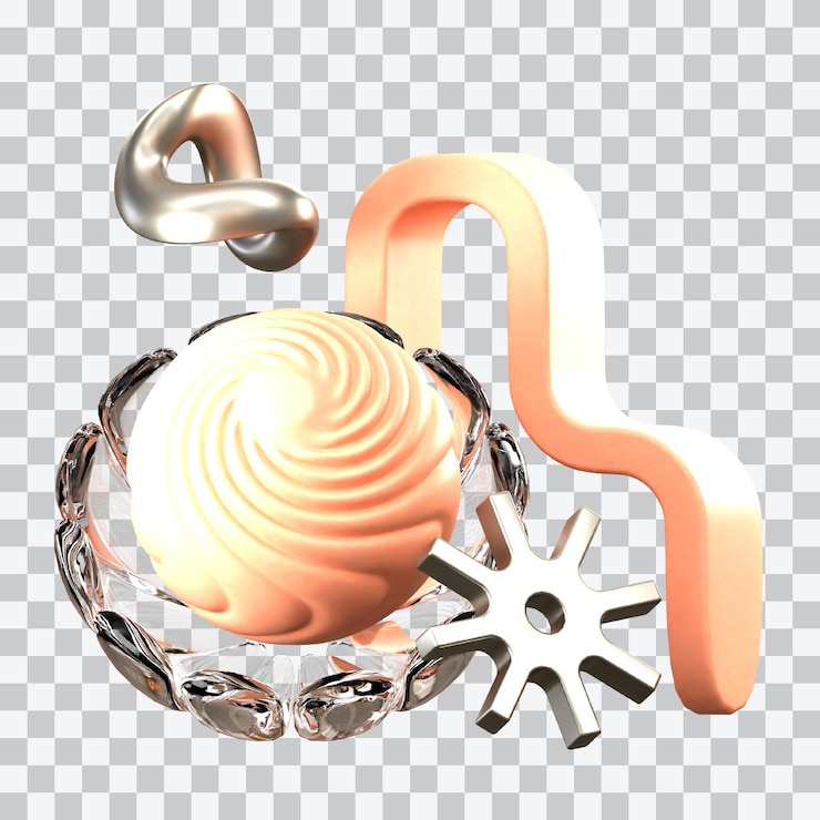 PSD planetary bowl 3d illustration