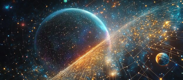 Planetas interconectados en la red cósmica