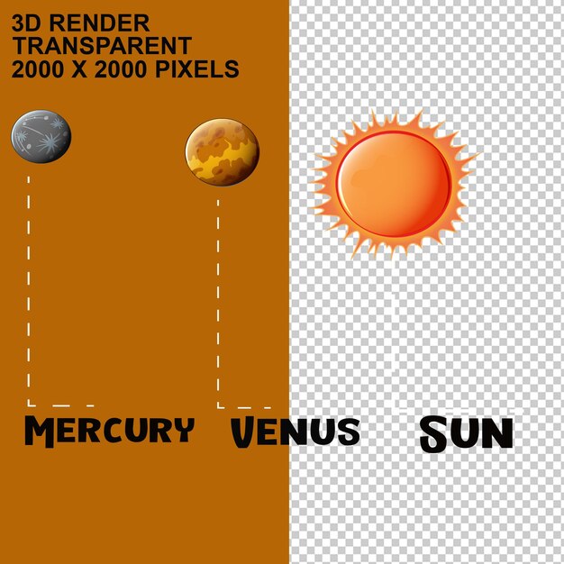 PSD planeten des sonnensystems infografische vorlage