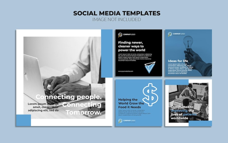 PSD planificación financiera plantillas de publicaciones en redes sociales de instagram