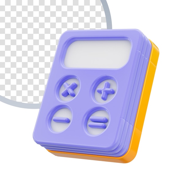 planification financière calcul calculatrice signe concept de rendu 3d arrière-plan emblématique