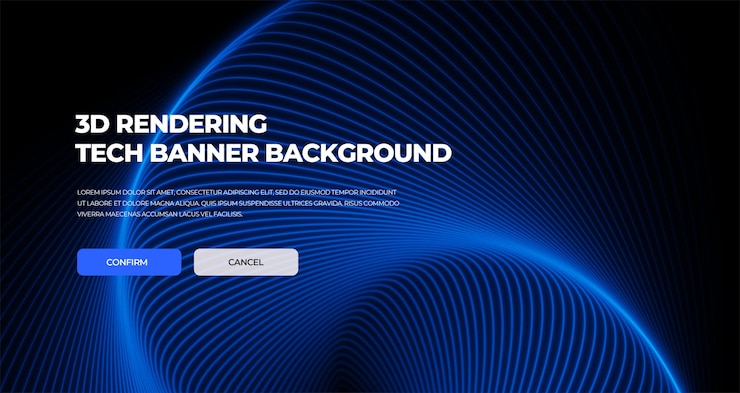 PSD plano de fundo abstrato de banner de tecnologia sci-fi para sites