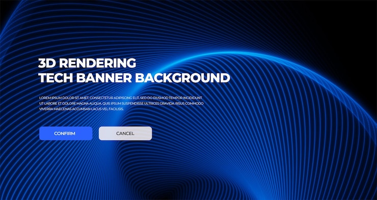 PSD plano de fundo abstrato de banner de tecnologia sci-fi para sites