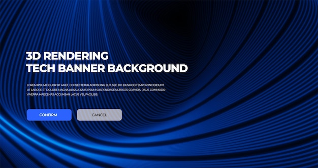 Plano de fundo abstrato de banner de tecnologia sci-fi para sites