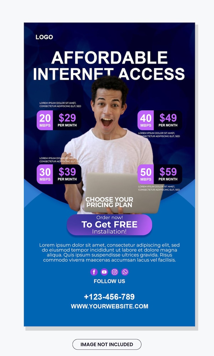 PSD planos de acesso à internet a preços acessíveis