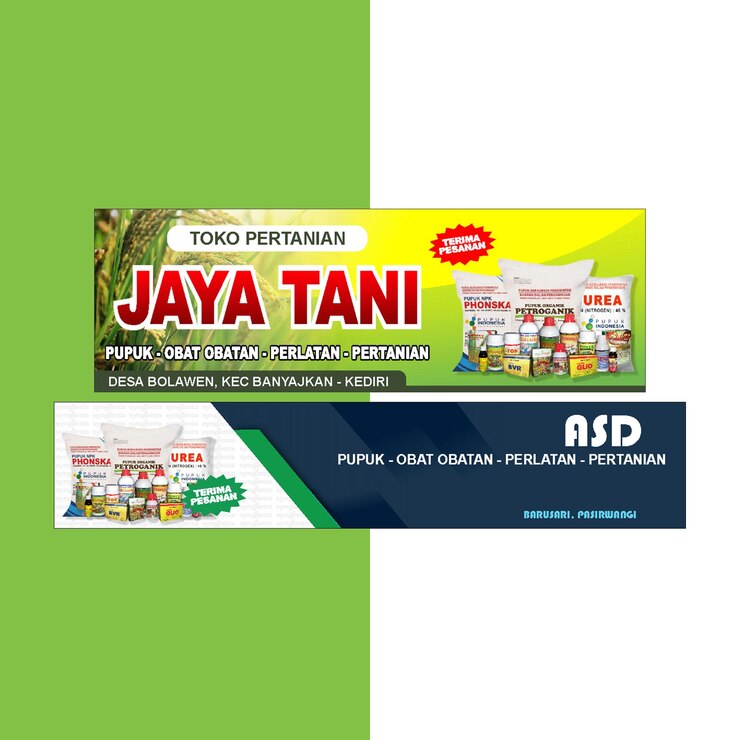 PSD plant fertilizer shop banner