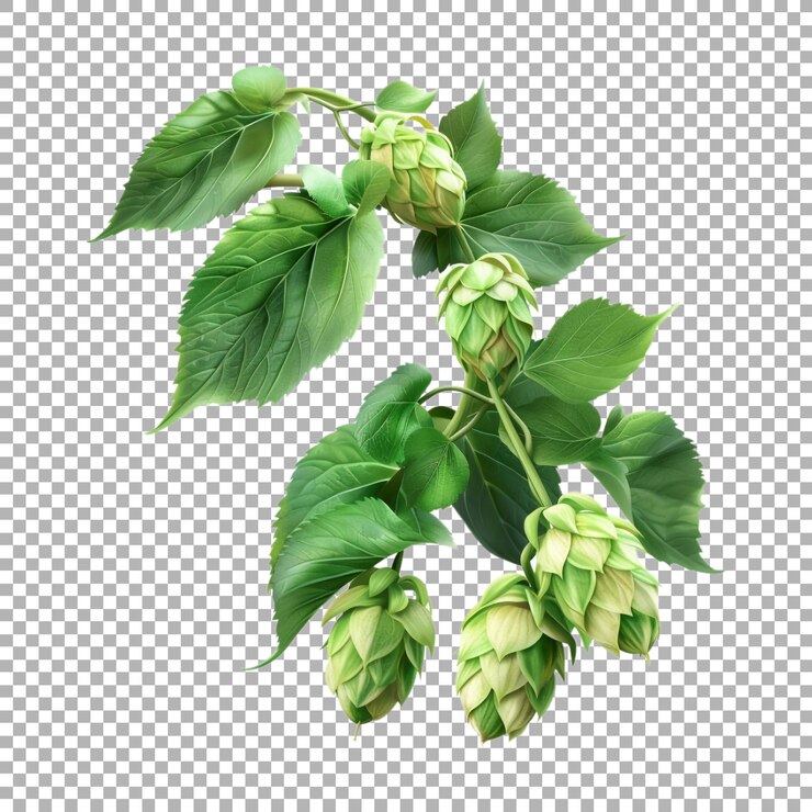 PSD planta en cascada en fondo transparente generada por ai