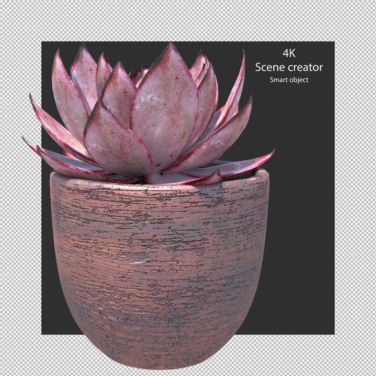 PSD planta de interior em um vaso