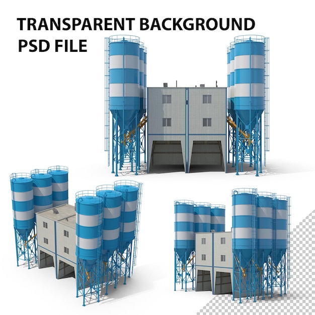 PSD planta do misturador de cimento png