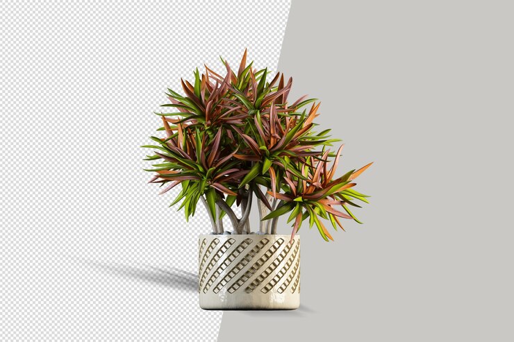 PSD planta en renderizado 3d