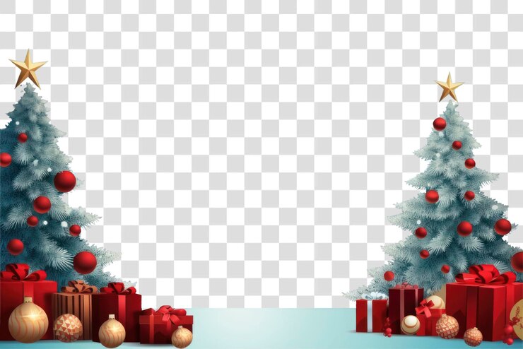PSD planta de vacaciones de navidad de regalo de png